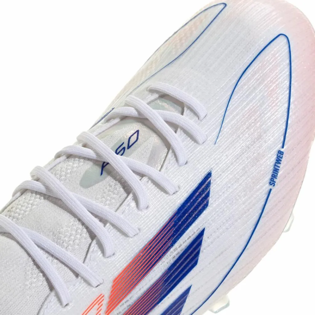 adidas Fußballschuhe<· F50 ELITE MID FG W ftwr white-lucid blue-solar red
