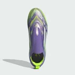 adidas Fußballschuhe<· F50 Elite Schnürsenkellose Purple Rush / Cloud White / Lucid Lemon