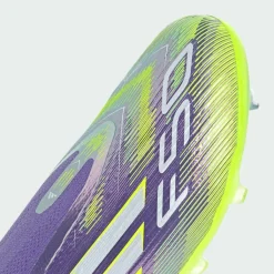adidas Fußballschuhe<· F50 Elite Schnürsenkellose Purple Rush / Cloud White / Lucid Lemon
