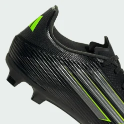 adidas Fußballschuhe|Fußball<· F50 League FG/MG Fußballschuh Core Black / Iron Metallic / Lucid Lemon