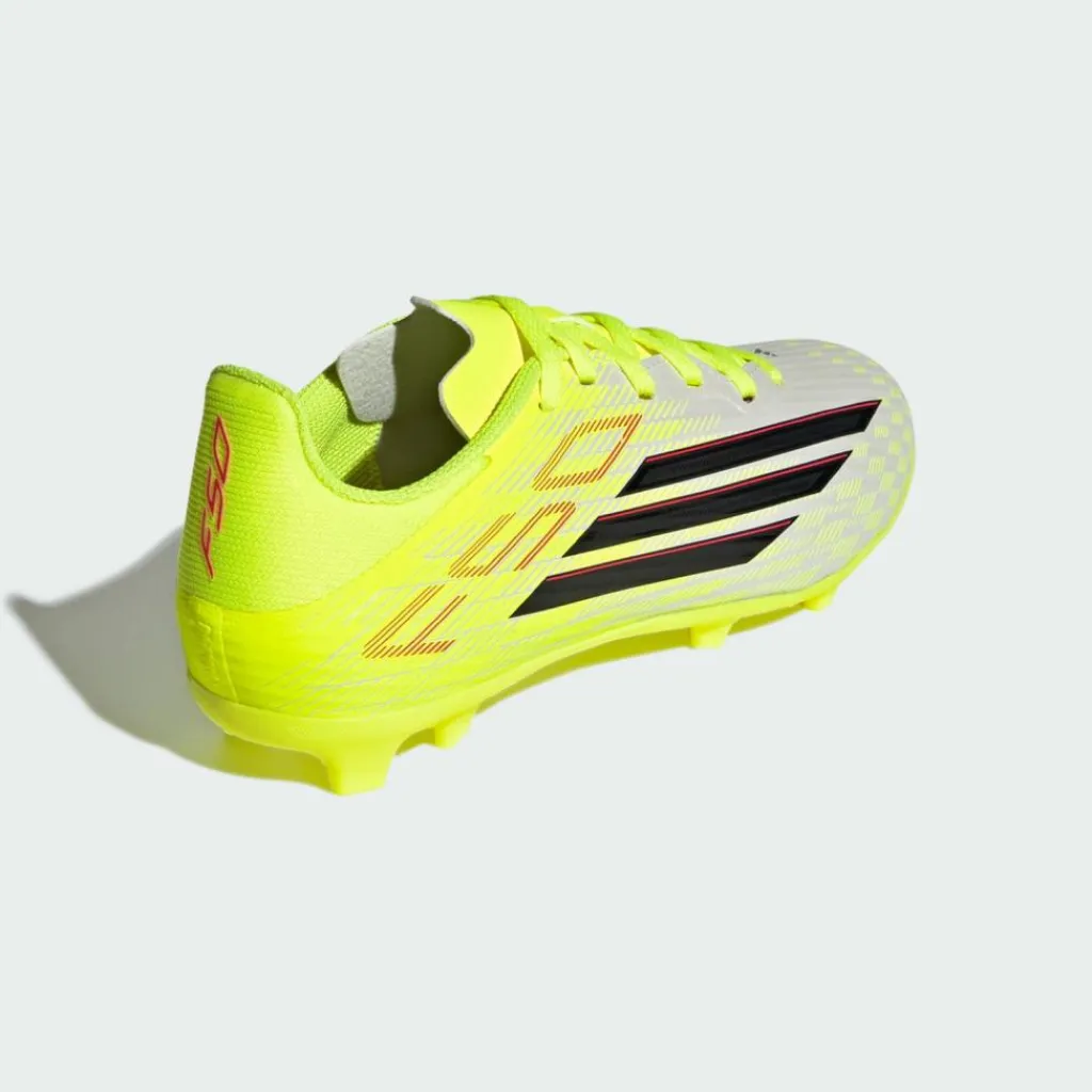 adidas Fußball|Fußballschuhe<· F50 LEAGUE Kids Fußballschuh, Team Solar Yellow 2 / Core Black / Lucid Red