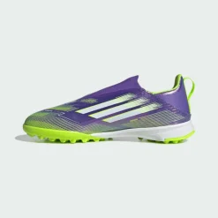 adidas Fußballschuhe<· F50 League Kids Fußballschuh, Purple Rush / Cloud White / Lucid Lemon