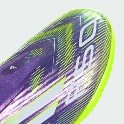 adidas Fußballschuhe<· F50 League Kids Fußballschuh, Purple Rush / Cloud White / Lucid Lemon