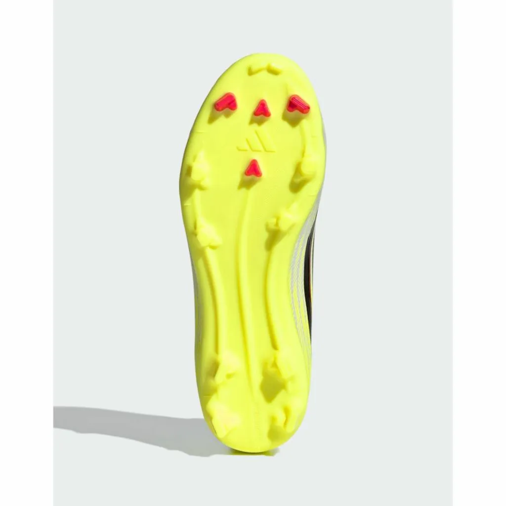 adidas Fußball|Fußballschuhe<· F50 LEAGUE Laceless Firm Ground / Multi Team Solar Yellow 2 / Core Black / Lucid Red