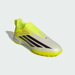 adidas Fußballschuhe<· F50 LEAGUE Laceless Turf Kids Team Solar Yellow 2 / Core Black / Lucid Red