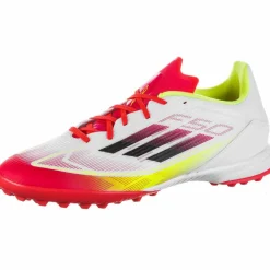 adidas Fußball|Fußball<· F50 LEAGUE TF ftwr white-core black-solar yellow