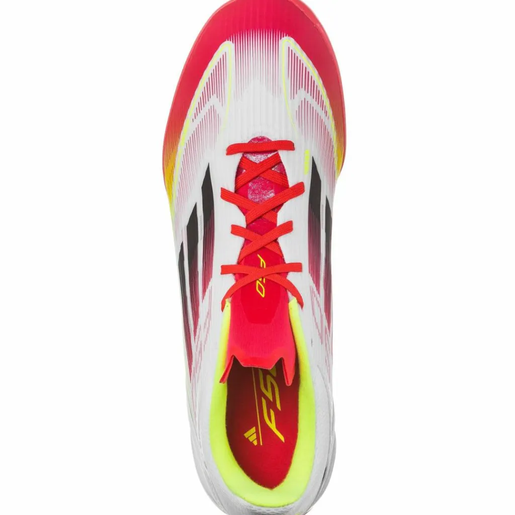 adidas Fußball|Fußball<· F50 LEAGUE TF ftwr white-core black-solar yellow