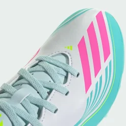 adidas Fußball|Fußballschuhe<· F50 MESSI CLUB Firm Ground/Multi Ground Cloud White / Lucid Pink / Flash Aqua