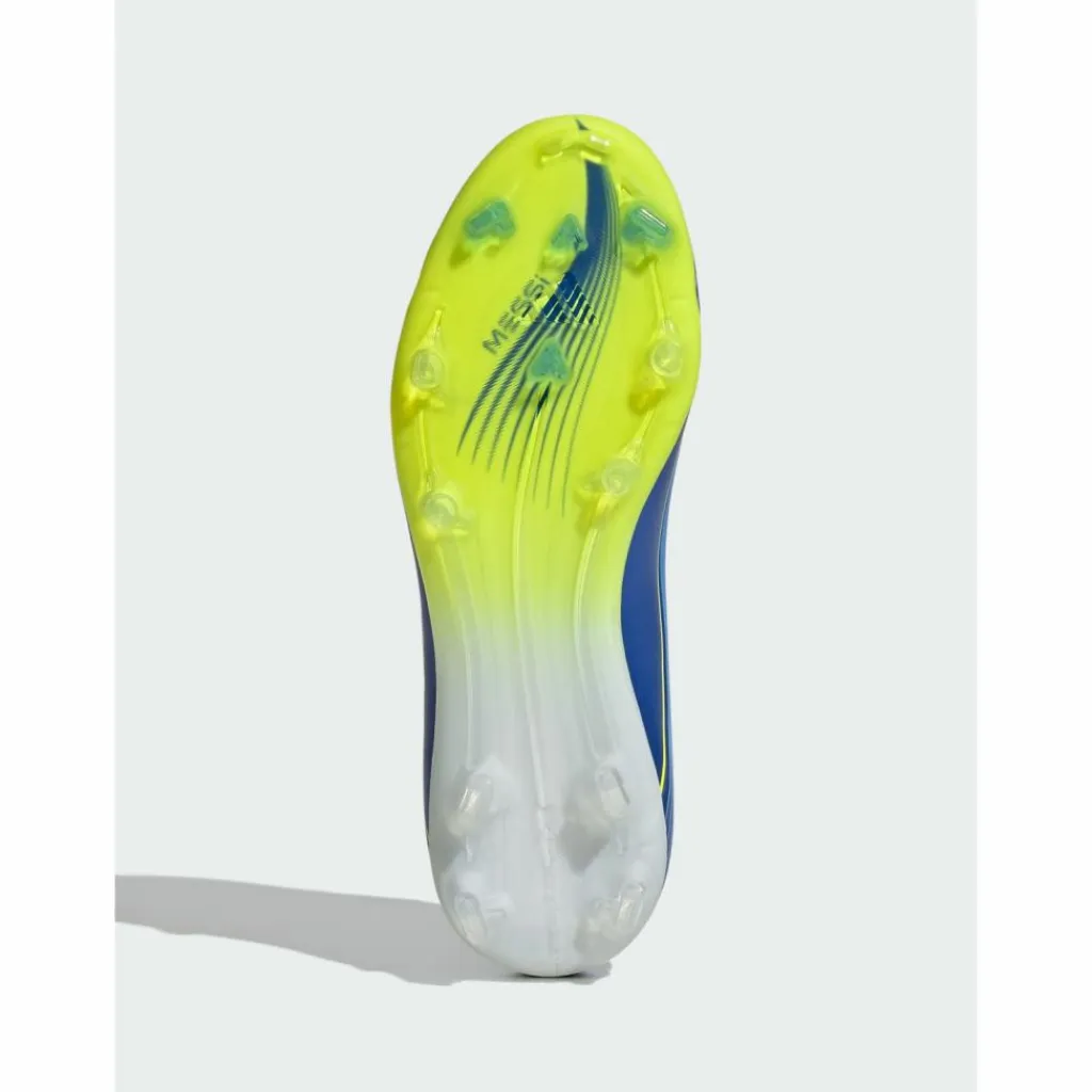 adidas Fußballschuhe<· F50 Messi Elite Kids Fußballschuh, Royal Blue / Solar Yellow / Semi Blue Burst