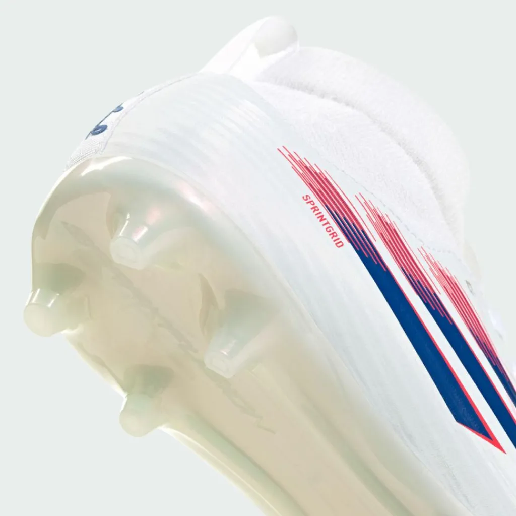adidas Fußballschuhe<· F50 SPARKFUSION LEAGUE Mid-Cut feste Cloud White / Royal Blue / Lucid Red