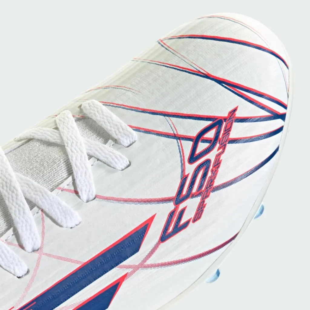 adidas Fußballschuhe<· F50 SPARKFUSION LEAGUE Mid-Cut feste Cloud White / Royal Blue / Lucid Red