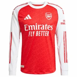 adidas Trikots<· FC Arsenal 25/26 Long Sleeve Heimtrikot Better Scarlet / White