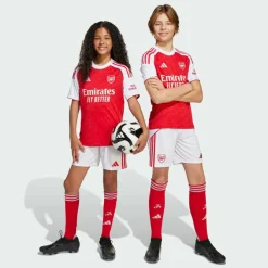 adidas Shorts<· FC Arsenal 25/26 Heimshorts White / Better Scarlet