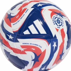 adidas Bälle<· FCWC LGE white-power blue-lucid red-silver met.