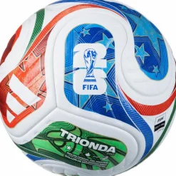 adidas Bälle<· FIFA World Cup 26™ Trionda Pro white-solblu-hirere-f