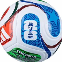 adidas Bälle<· FIFA World Cup 26™ Trionda Training white-royblu-solblu
