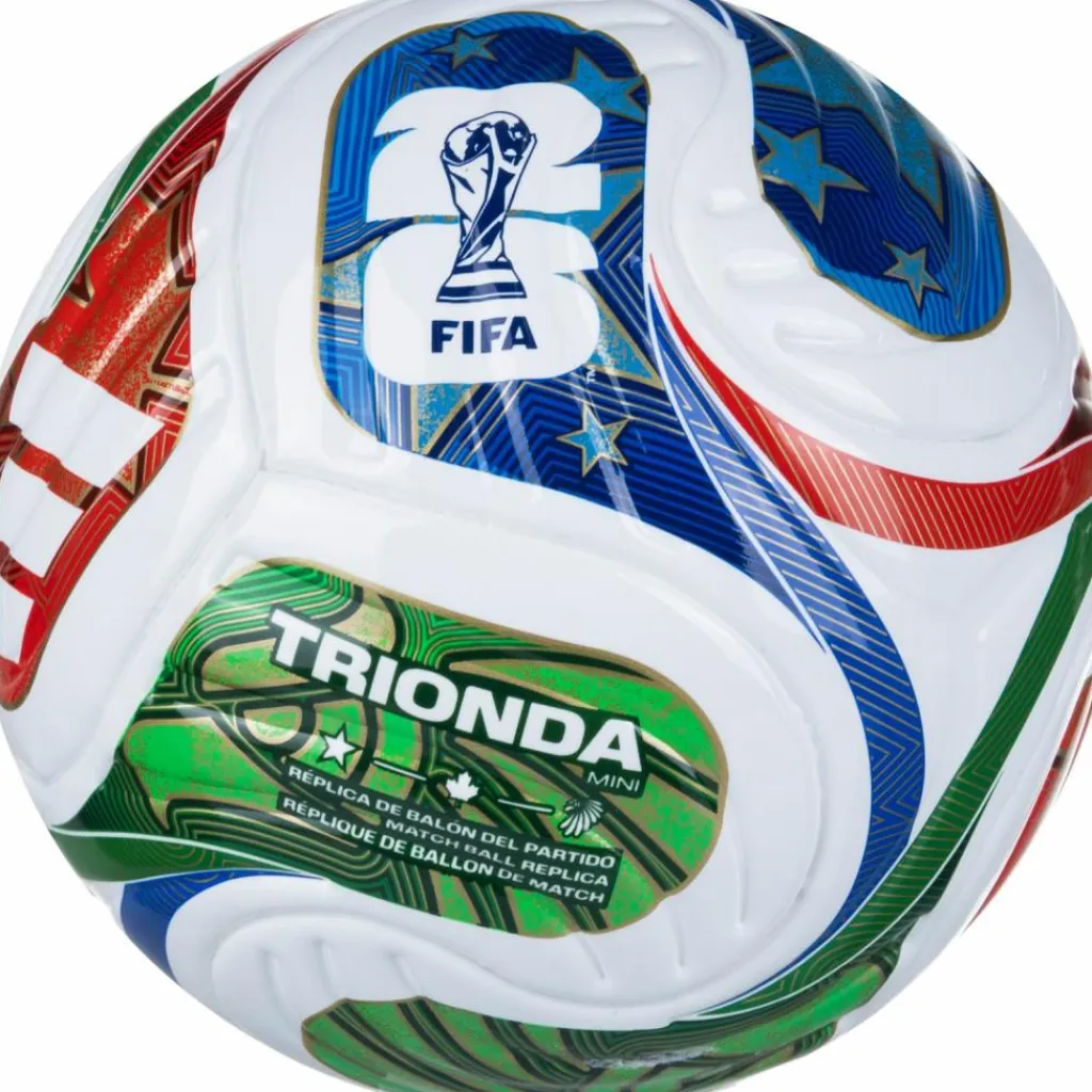 adidas Bälle<· FIFA World Cup 26™ Trionda Mini white-royblu-solblu