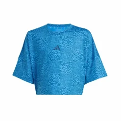 adidas Shirts<· Future Icons All Over T-Shirt Ray Blue / Dusky Petrol / Dusky Petrol