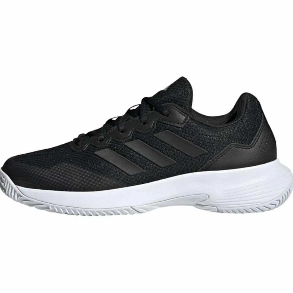 adidas Tennis<· Gamecourt 2.0 Tennisschuh Core Black / Core Black / Silver Metallic