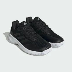 adidas Tennis<· Gamecourt 2.0 Tennisschuh Core Black / Core Black / Silver Metallic