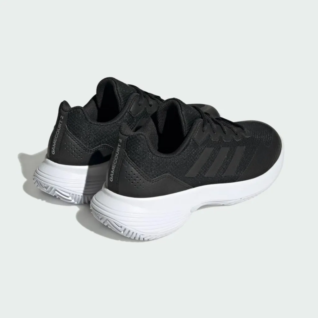 adidas Tennis<· Gamecourt 2.0 Tennisschuh Core Black / Core Black / Silver Metallic
