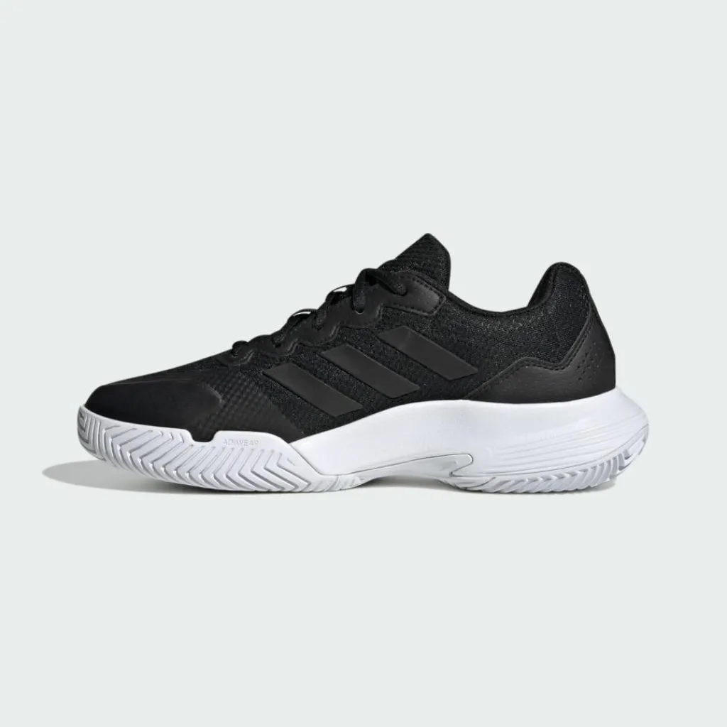 adidas Tennis<· Gamecourt 2.0 Tennisschuh Core Black / Core Black / Silver Metallic