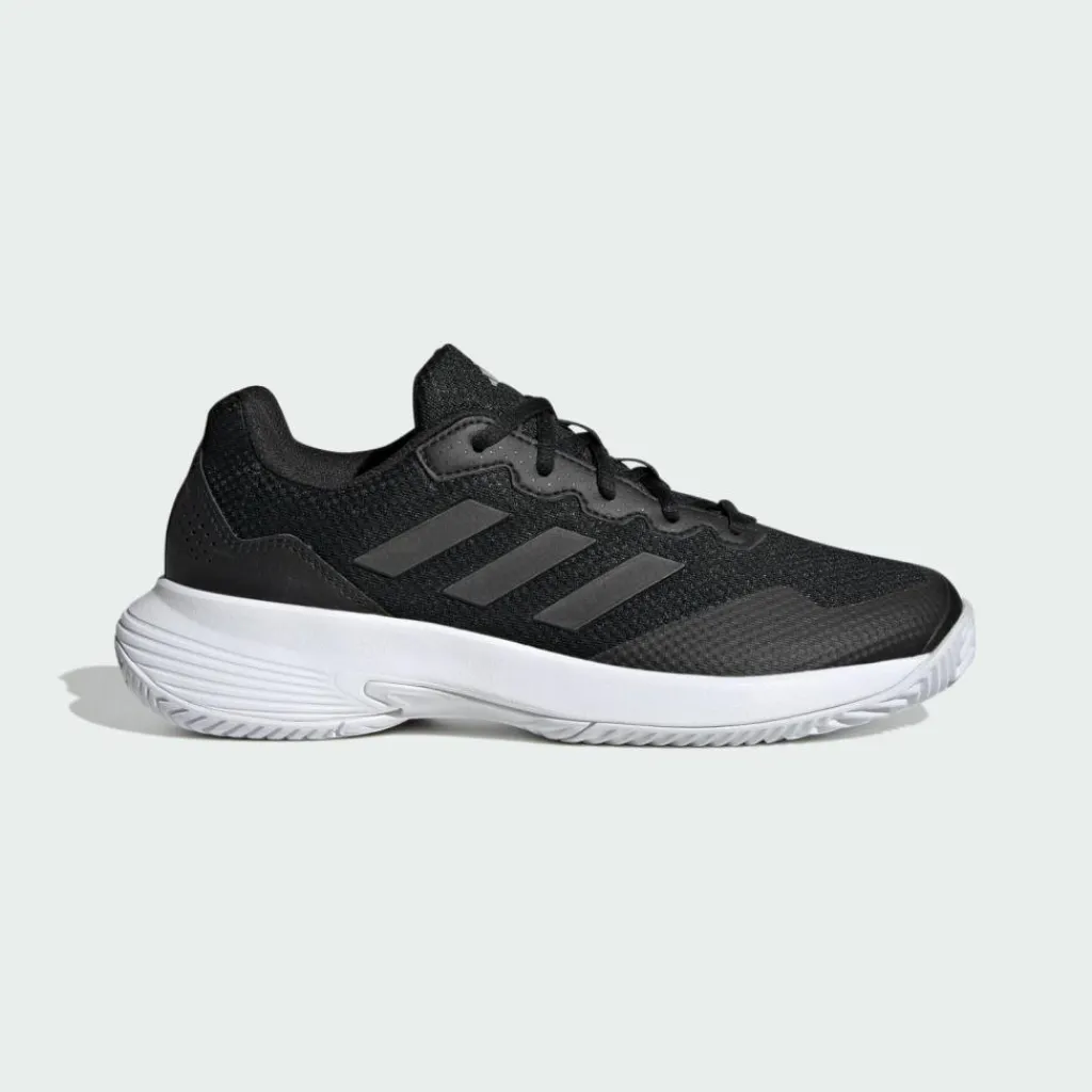 adidas Tennis<· Gamecourt 2.0 Tennisschuh Core Black / Core Black / Silver Metallic
