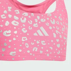 adidas Schwimmen<· Glitzer Bikini Set für Kinder Pink Fusion