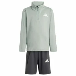 adidas Trainingsanzüge<· GOTO PZ KIDS SPORT-SET Off White / Wonder Sage / White