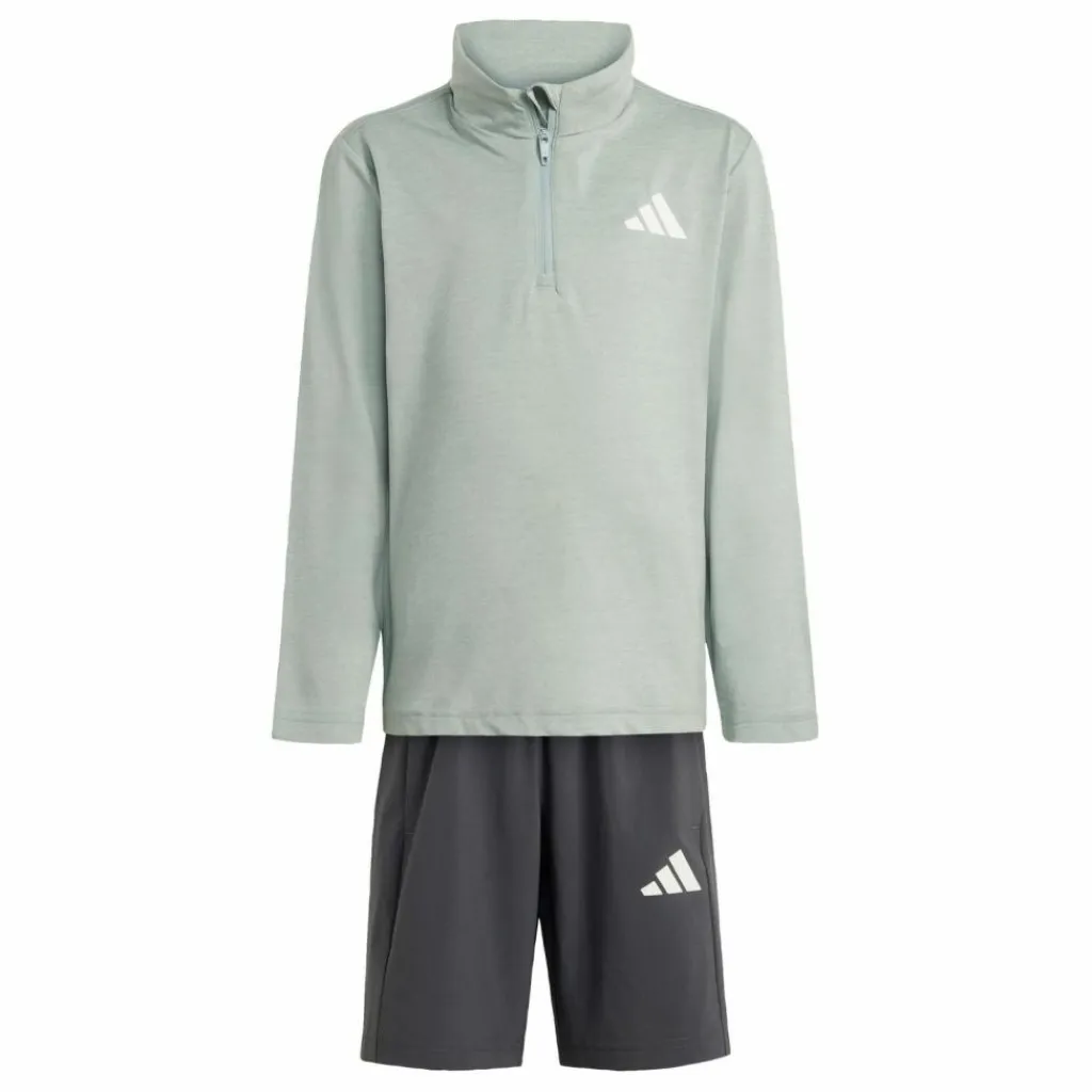 adidas Trainingsanzüge<· GOTO PZ KIDS SPORT-SET Off White / Wonder Sage / White