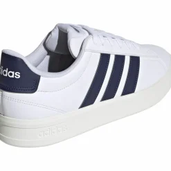adidas Streetwear|Sneaker<· Grand Court 3.0. ftwwht-darkblue-corewhite