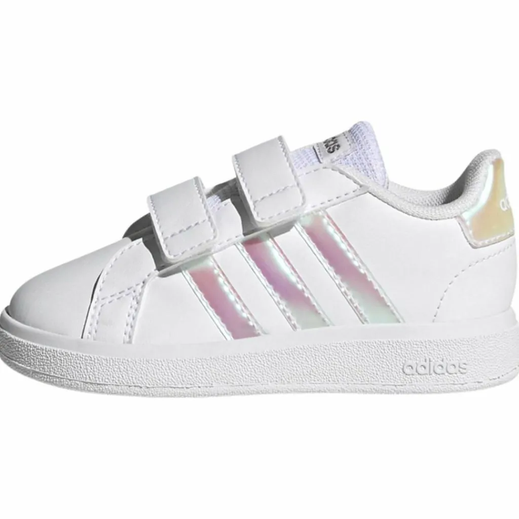 adidas Sneaker<· Grand Court Lifestyle Court Hook and Cloud White / Iridescent / Cloud White