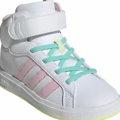 adidas Sneaker<· GRAND COURT MID ftwr white-clear pink-ice yellow