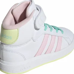 adidas Sneaker<· GRAND COURT MID ftwr white-clear pink-ice yellow