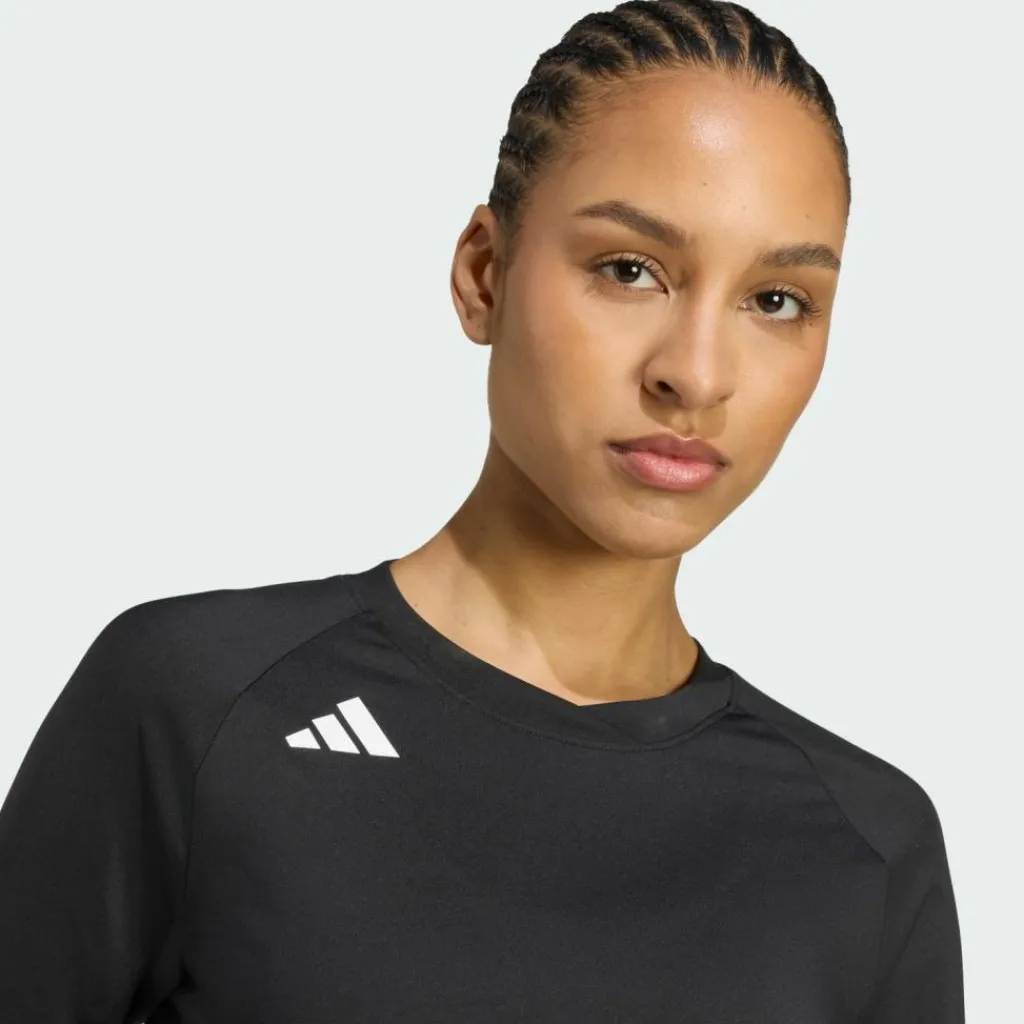 adidas Volleyball<· HILO Langärmeliges Volleyballtrikot Black