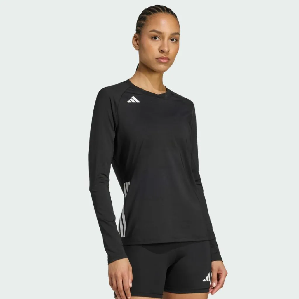 adidas Volleyball<· HILO Langärmeliges Volleyballtrikot Black