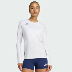 adidas Volleyball<· HILO Langärmeliges Volleyballtrikot White