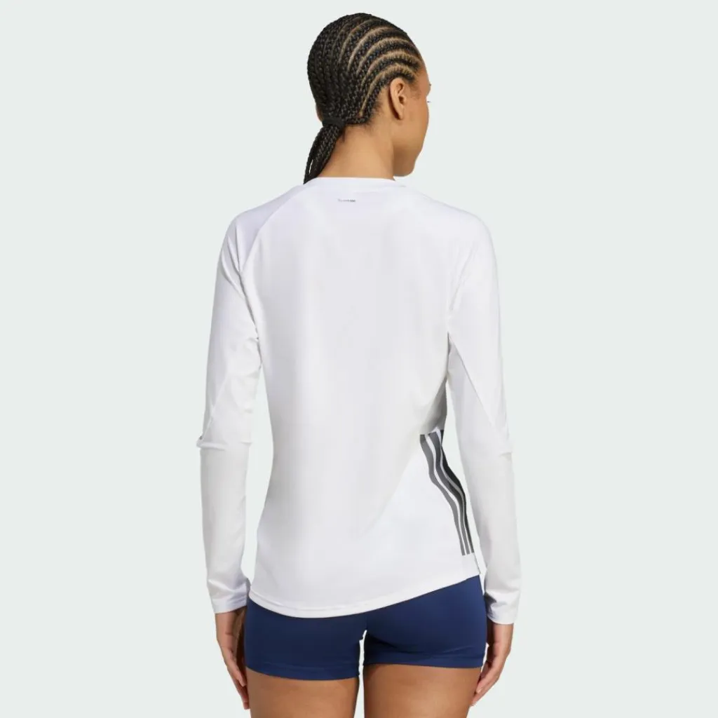 adidas Volleyball<· HILO Langärmeliges Volleyballtrikot White