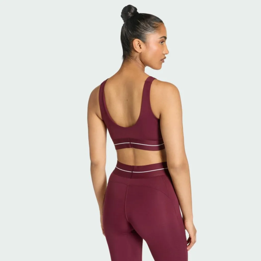 adidas Unterwäsche<· Hyperglam BH, leicht stützend Maroon