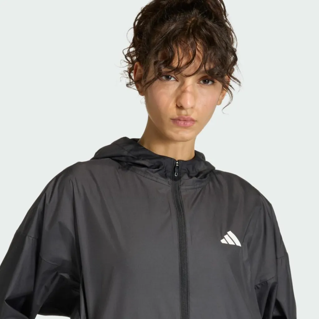 adidas Übergangsjacken<· Hyperglam 3-Streifen Windbreaker Black