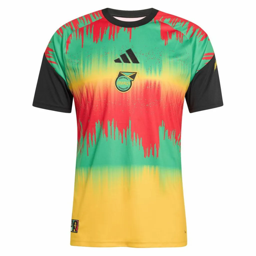 adidas Trikots<· Jamaika Prematch Trikot Home WM 2026 gelbgruen