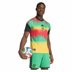 adidas Trikots<· Jamaika Prematch Trikot Home WM 2026 gelbgruen