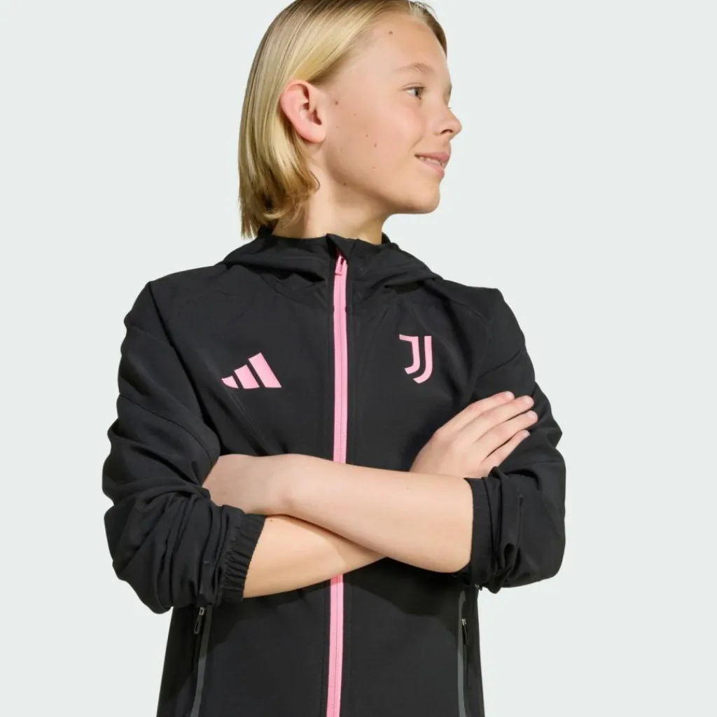 adidas Trainingsanzüge<· Juventus Turin Tiro 25 Competition Vis Black / Bliss Pink