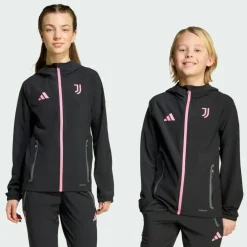 adidas Trainingsanzüge<· Juventus Turin Tiro 25 Competition Vis Black / Bliss Pink