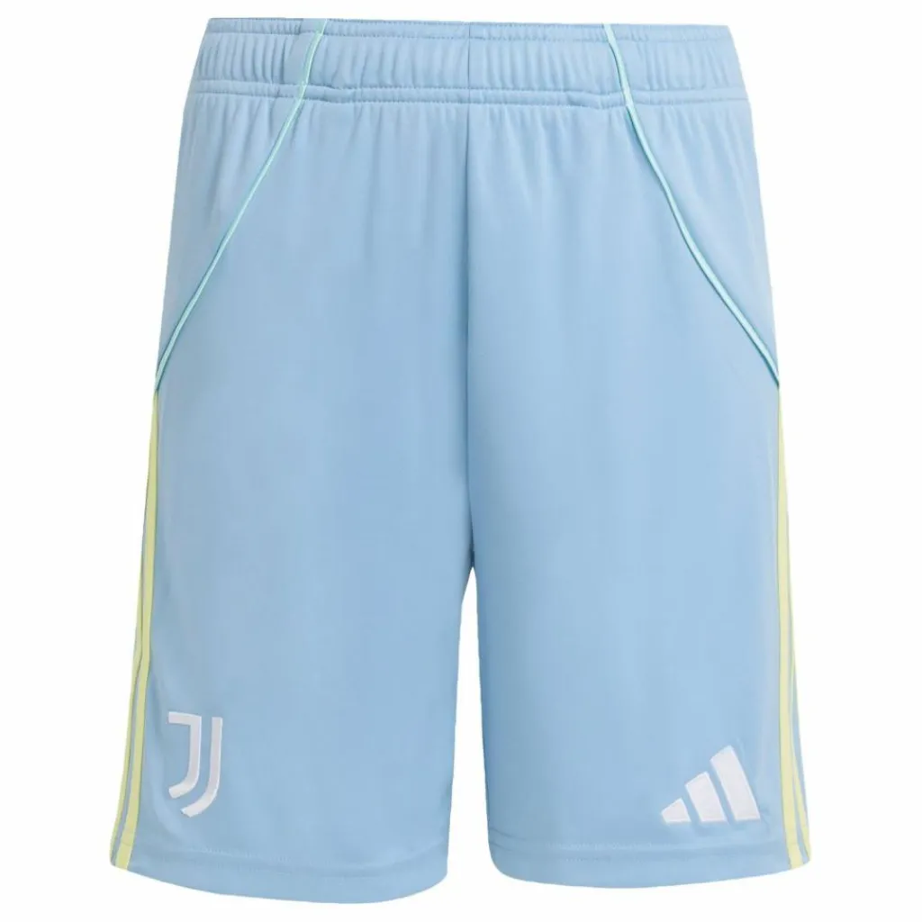 adidas Fußball|Hosen<· Juventus Turin 25/26 Kids Auswärtsshorts Ash Blue