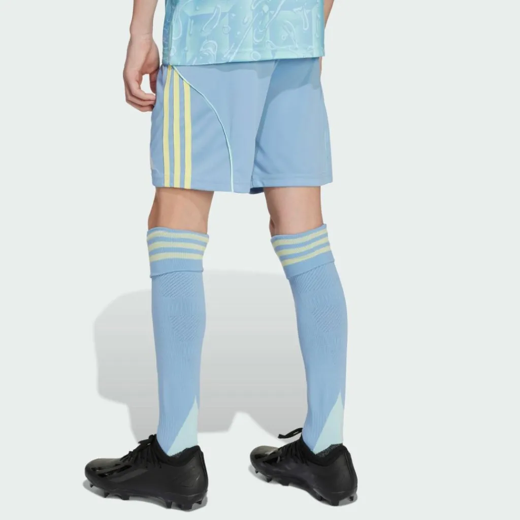 adidas Fußball|Hosen<· Juventus Turin 25/26 Kids Auswärtsshorts Ash Blue