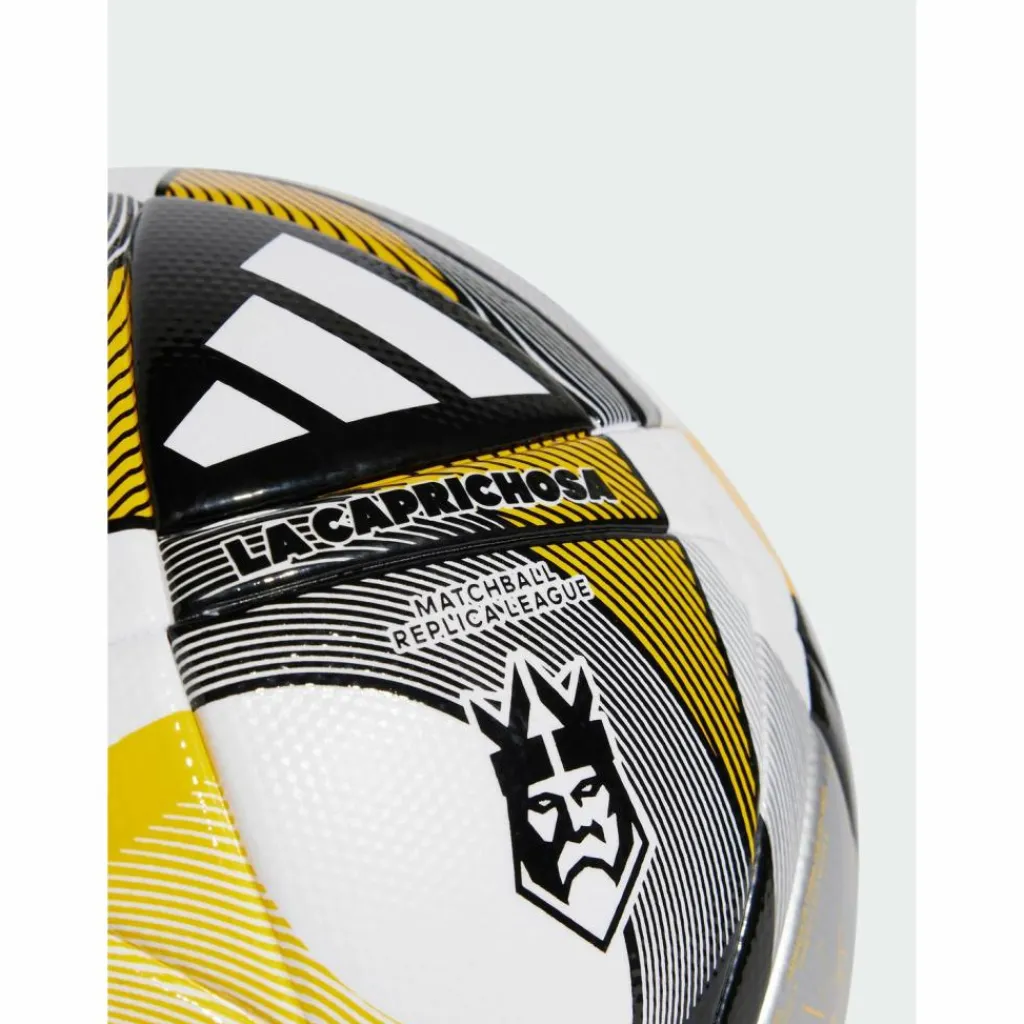adidas Bälle<· Kings League La Caprichosa League Ball White / Black / Silver Metallic