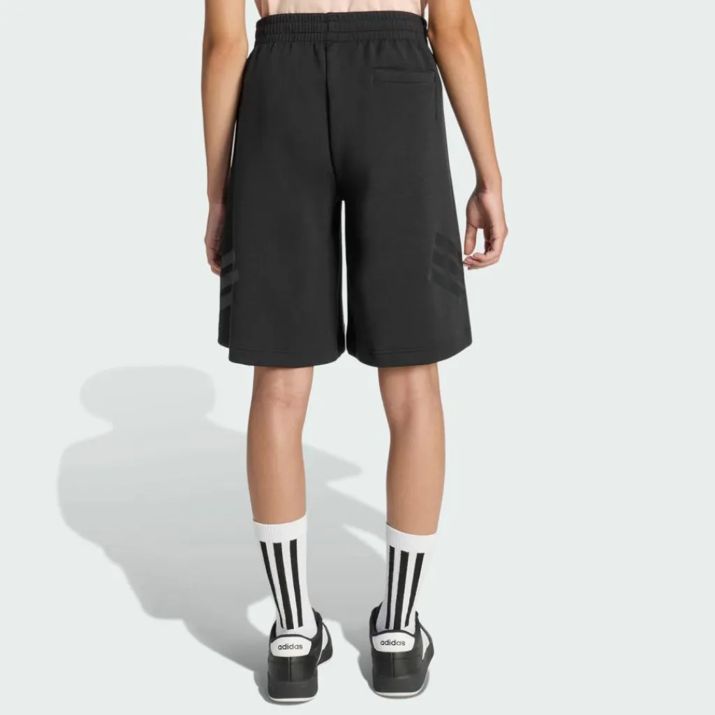 adidas Shorts<· LANGE FUTURE ICONS-3-STREIFEN-SHORTS Black / Black