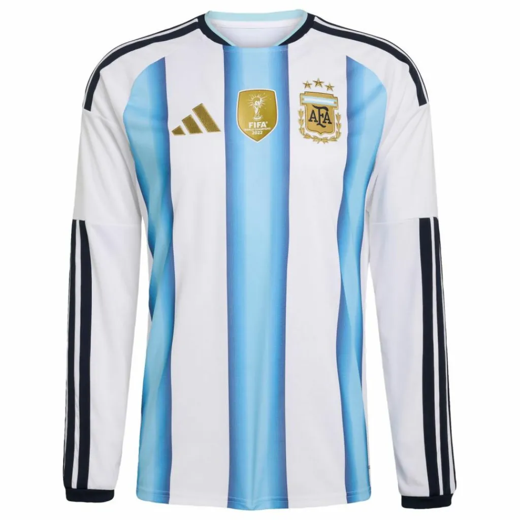 adidas Trikots<· Langärmeliges Heimtrikot Argentina 26 White / Icey Blue / Light Blue