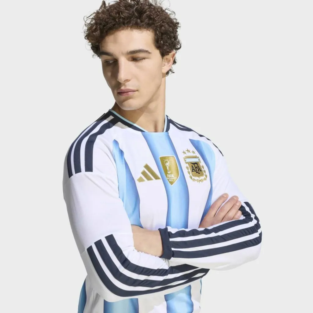 adidas Trikots<· Langärmeliges Heimtrikot Argentina 26 White / Icey Blue / Light Blue